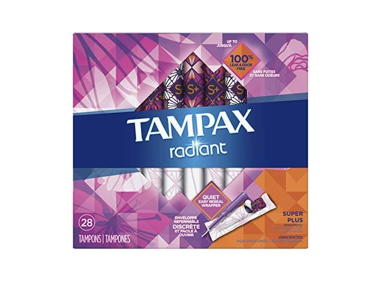 Tampax Radiant Plastic Tampons - Image 1