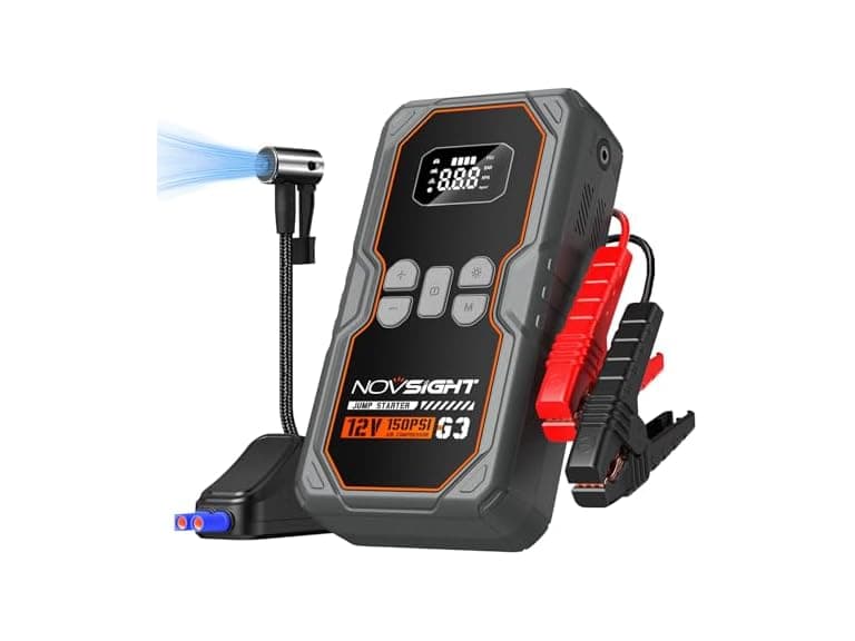 NOVSIGHT Jump Starter with Air Compressor - Image 1