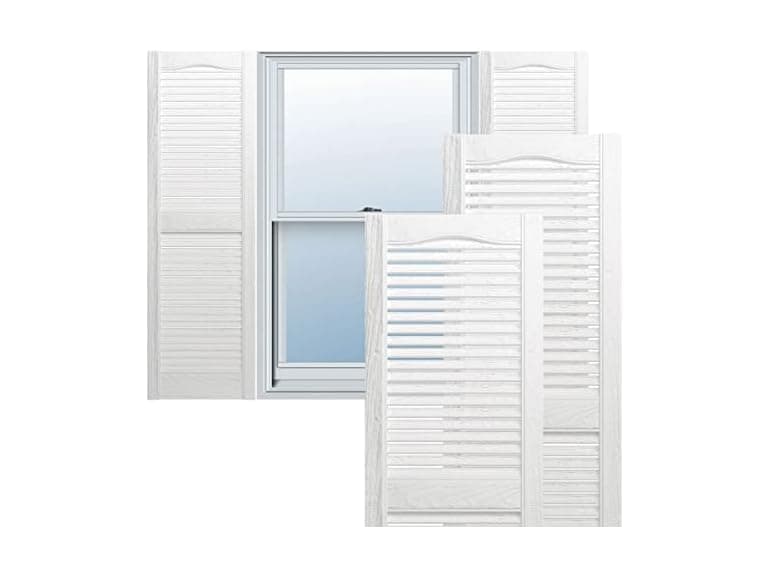 Ekena Vinyl Shutters 14.5"x39" White - Image 1