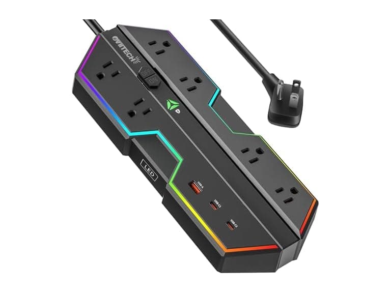 OviiTech 4000J Surge Protector Power Strip - Image 1