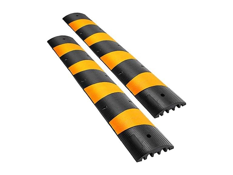 2pcs 6 Feet Rubber Speed Bump Driveway Modular - Image 1