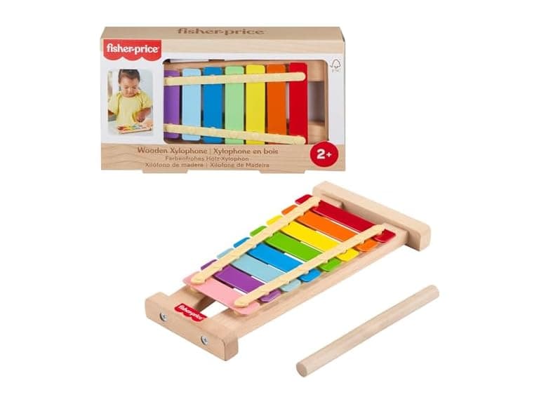 Fisher-Price Wood Toddler Toy Xylophone - Image 1