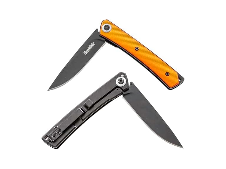 SMITH’S 4-Inch Pocket Knife, Aluminum Handle - Image 1