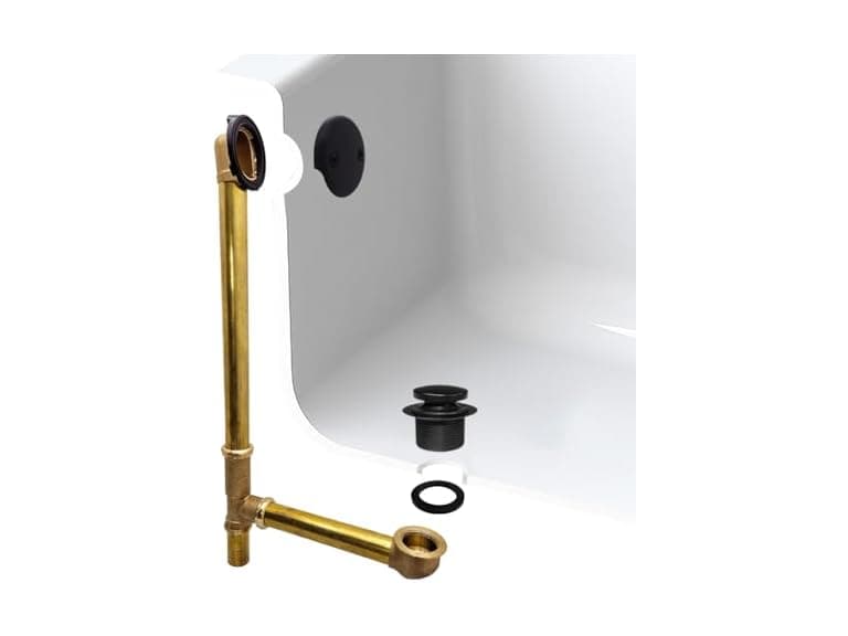 Westbrass A326-62 22-1/2" Brass Bath Waste & Overflow Assembly - Image 1