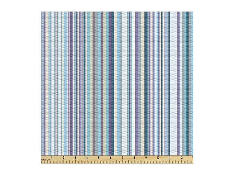 Lunarable Striped Fabric by The Yard - Image 1