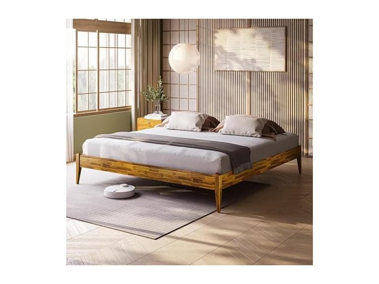 Bme Dinkee King Bed Frame Wood 15 Inch - Image 1