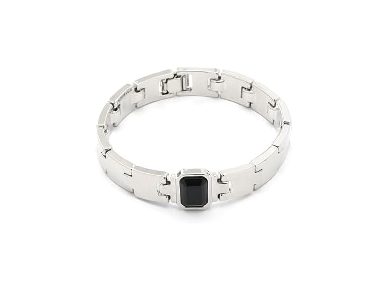 Steve Madden Women's Stone Gem Watch Chain Bracele - Image 1