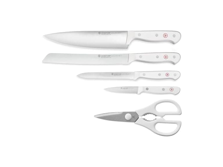WUSTHOF Gourmet White 5-Pc Chef's Essentials Set - Image 1