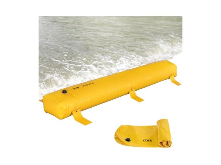 VEVOR Flood Barrier, 12 ft Length x 12 in Height - Image 1
