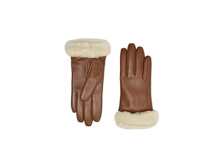 UGG (M) Classic Leather Shorty Tech Gloves MD - Image 1
