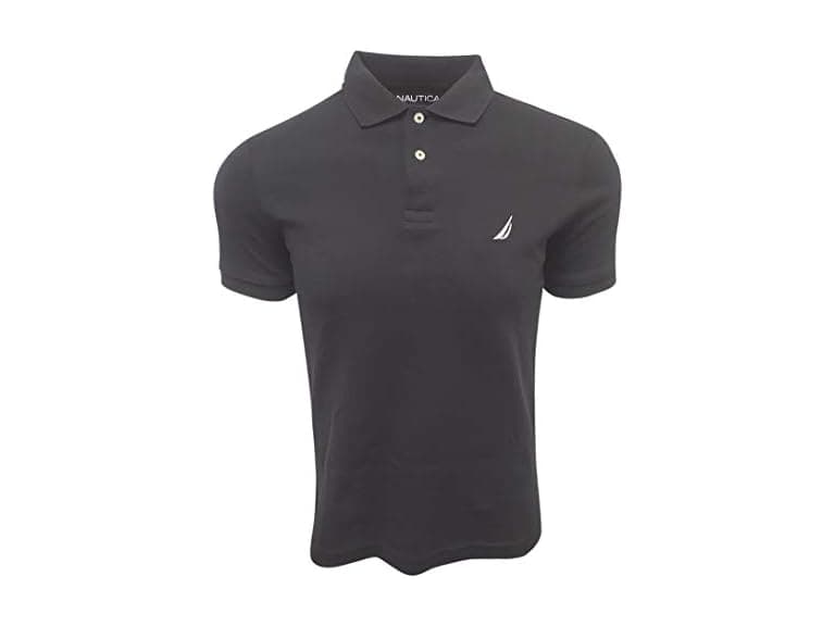 Nautica Men (L) Slim Short Sleeve Solid Soft Shirt - Image 1