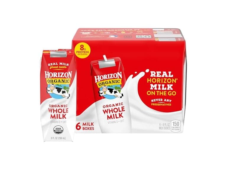 6PK Horizon Organic Shelf Stable Whole Milk - Image 1