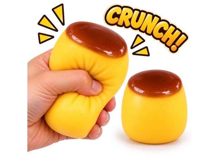 Pudding Cup Crunch Squishy 2Pk - Image 1