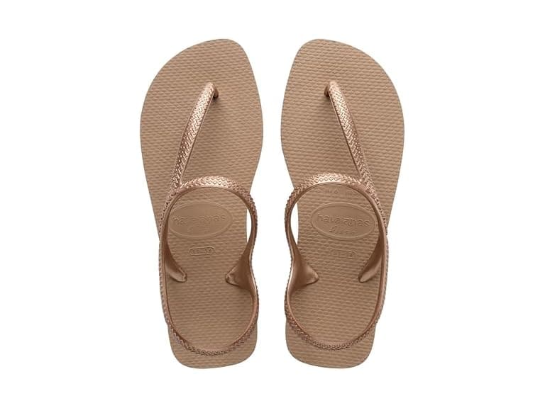 Havaianas Flip Flop Sandals, Rose Gold - Image 1