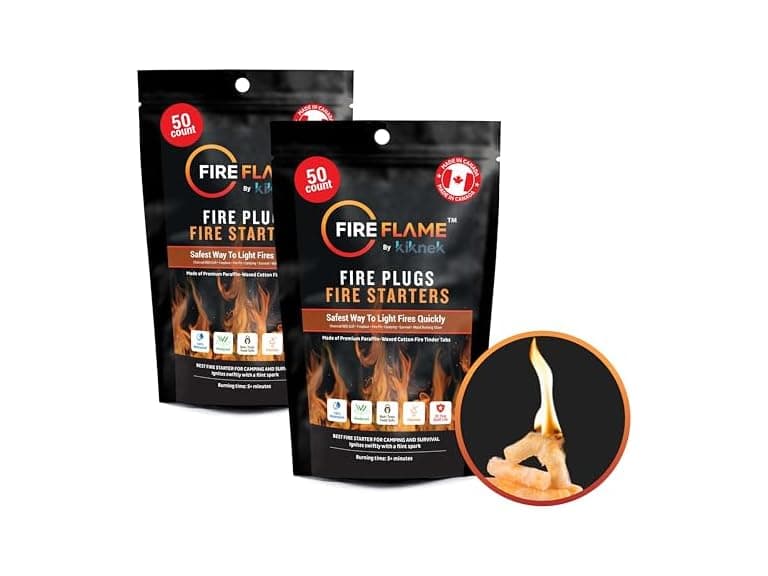 Fireflame Fire Plugs Fire Starter 100Pk