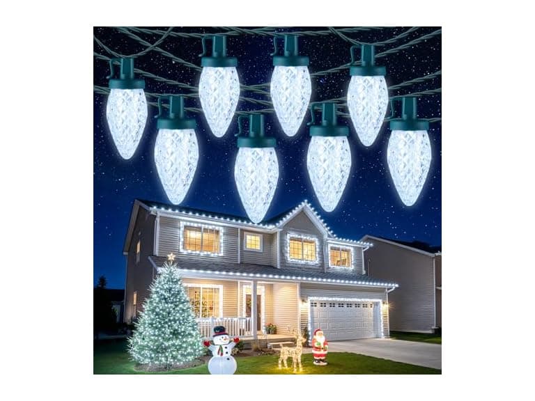 Brightown C9 LED Christmas String Lights, 33ft - Image 1