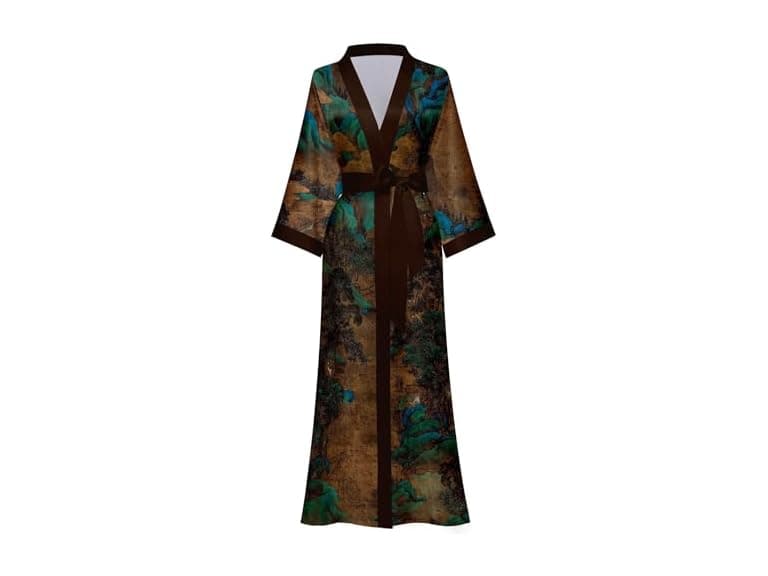 Kihnop Women's Floral Long Kimono Robe - Image 1