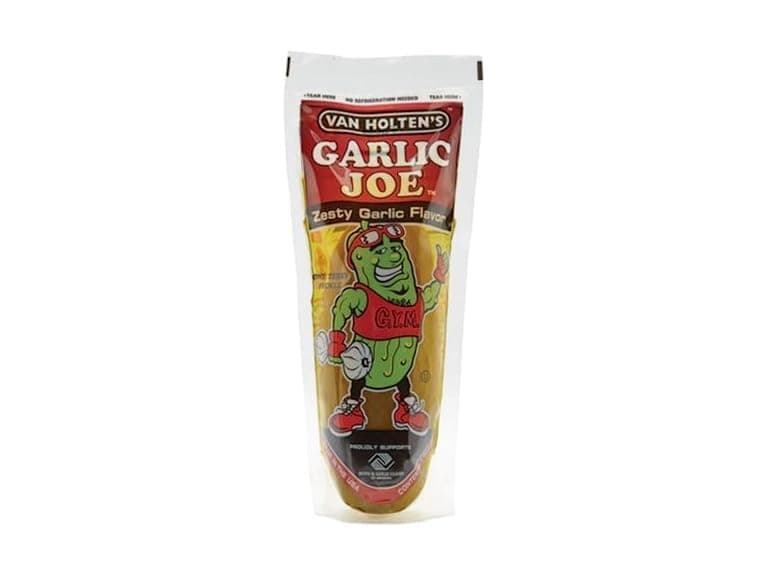 Van Holten's Garlic Joe Pickle in A Pouch: 12-Piece Box - Image 1