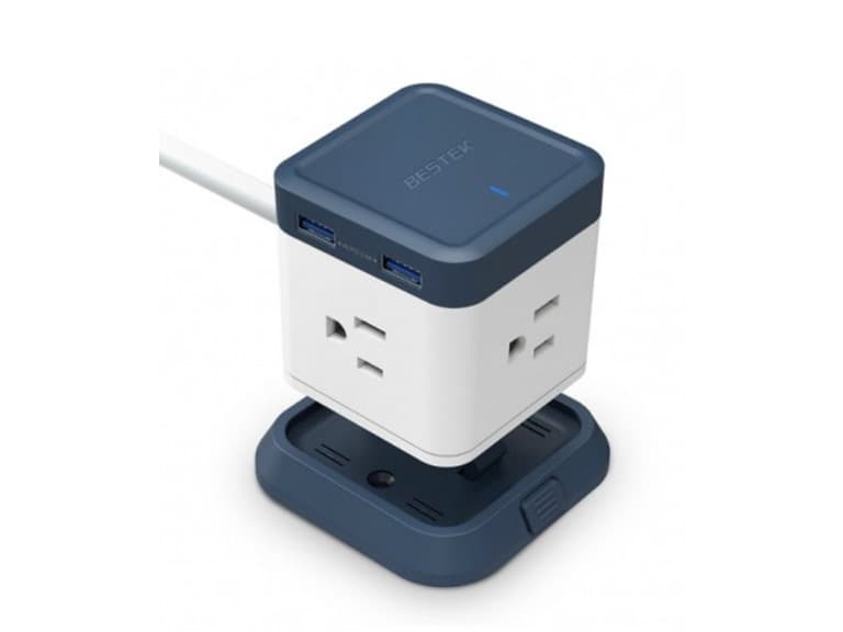 BESTEK Cube 3-Outlet Travel Power Strip - Image 1