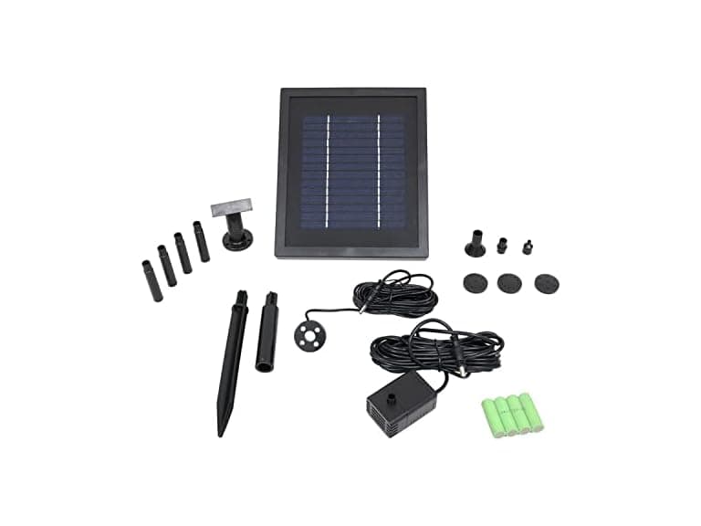 Sunnydaze 65 GPH Solar Pump and Panel Kit with Battery Pack - Image 1