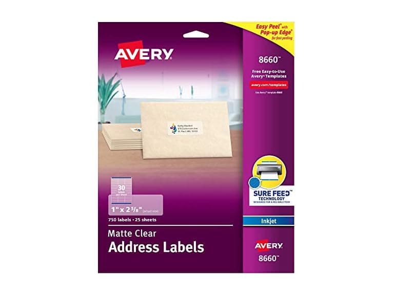 Avery Printable Address Labels with Sure Feed - Image 1