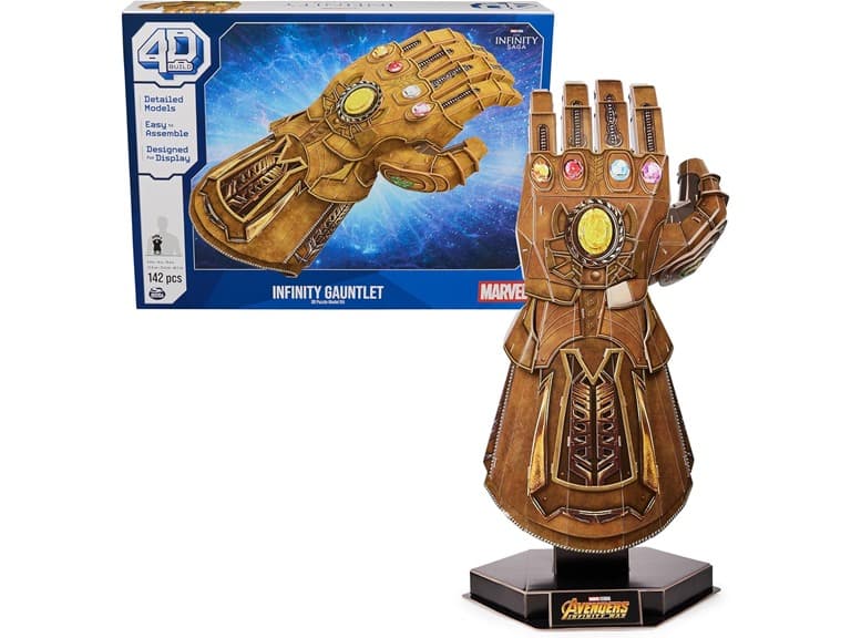 4D Build, Marvel Infinity Gauntlet 3D Puzzle Model Kit - Image 1