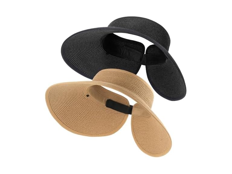 FURTALK Straw Visor Khaki+Black - Image 1