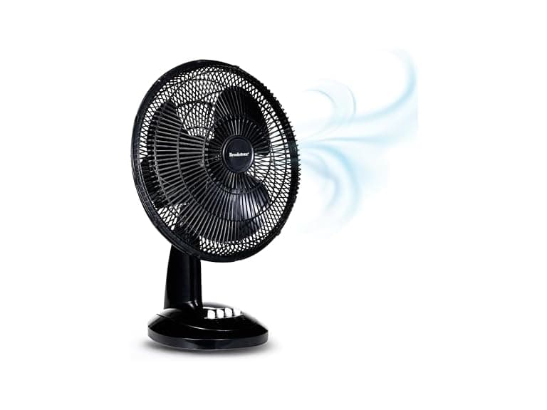 Brookstone 12-Inch Oscillation Desk Fan - Image 1