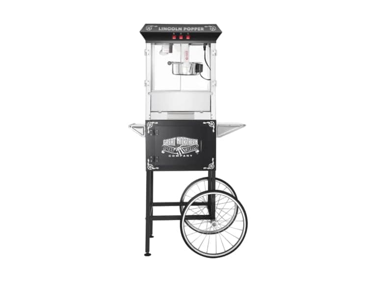 6035 Great Northern Black Antique Style 8oz Popcorn Popper Machine  - Image 1