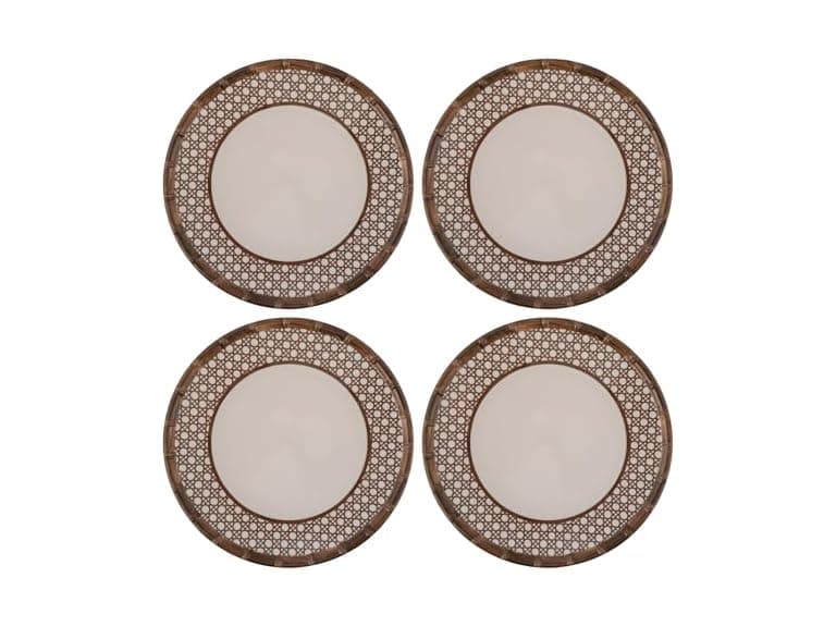 Karma, 10.75 inches Melamine Dinner Plates Set of 4 - Image 1
