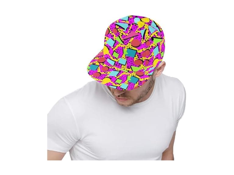 Anangtee Neon Retro Baseball Cap Teens - Image 1