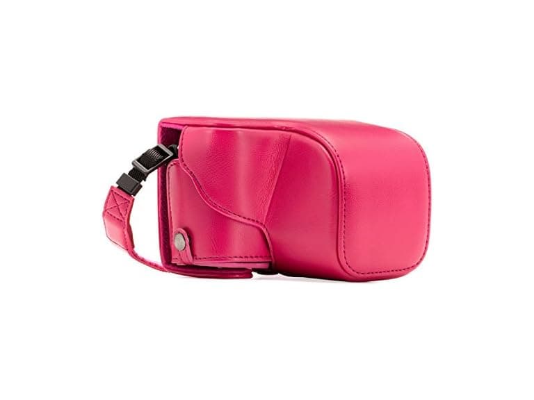 MegaGear Ever Ready Leather Camera Case and Strap (Hot Pink) - Image 1