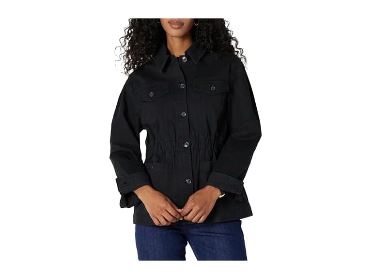 AE Womens RelaxedFit DroppedShoulder Twill Jkt - Image 1