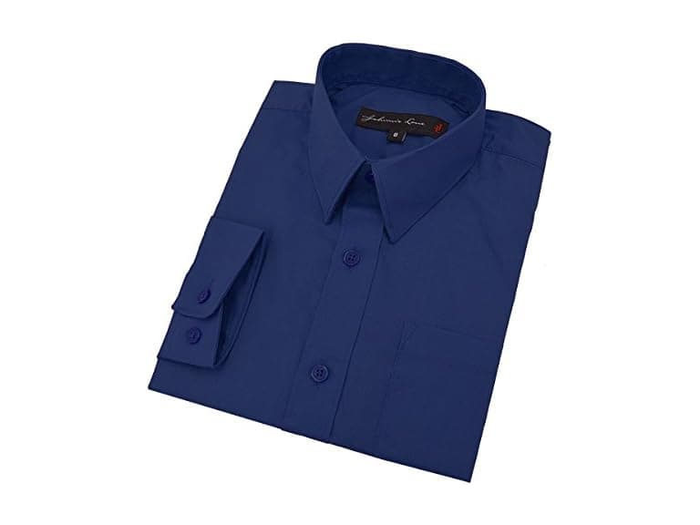 Johnnie Lene Boys (7) Long Sleeves Solid Shirt - Image 1