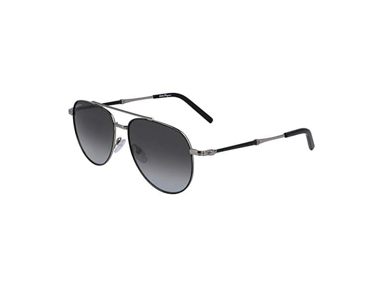 Ferragamo Unisex SF226S 086 Sunglasses Black - Image 1
