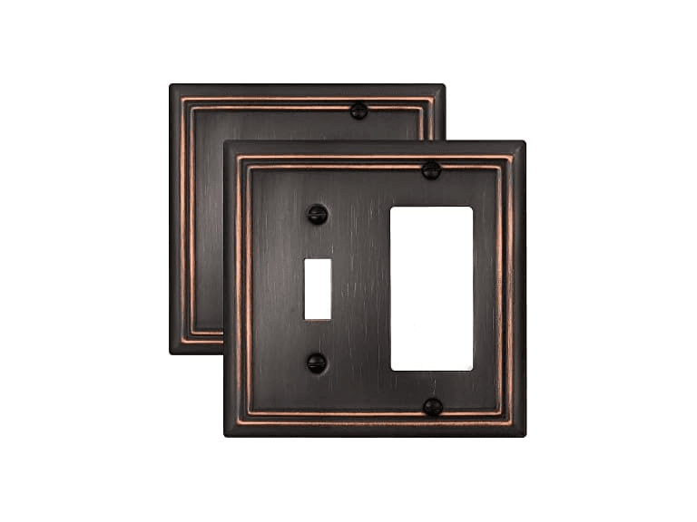 Metal Combo Switch Wall Plate 4-Pack - Image 1