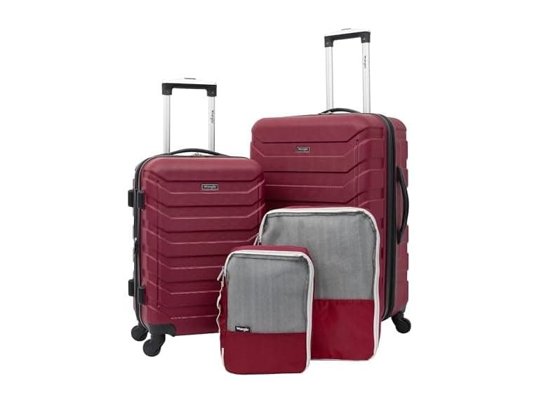 Wrangler 4 Piece Miami Luggage and Packing Cubes Set - Image 1