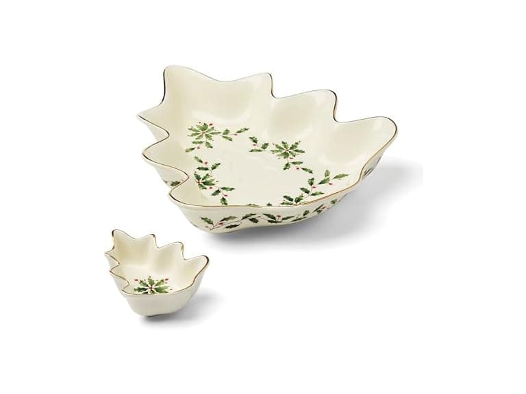 Lenox 898187 Holiday Tree Chip & Dip Set - Image 1