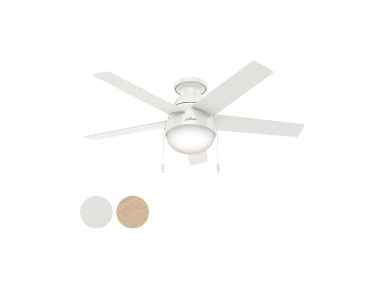 Hunter Fan 46" Contemporary Ceiling Fan with Light - Image 1