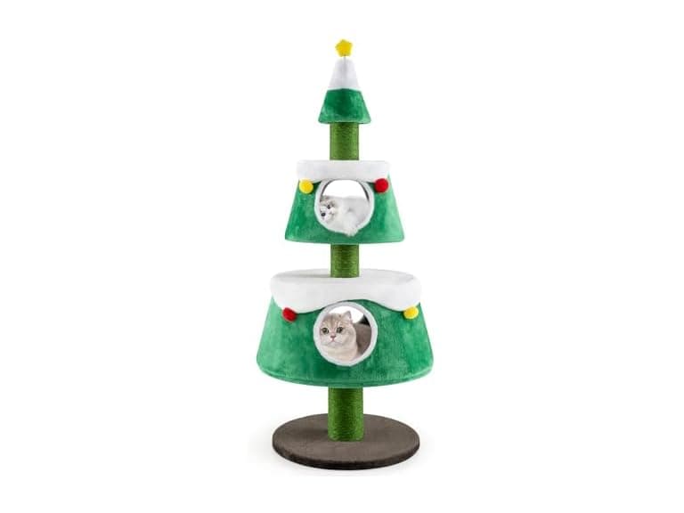 PETSITE 60 inch Christmas Cat Tree - Image 1