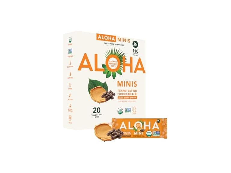 20CT ALOHA Organic Plant Based Protein Bar MINIS - Image 1