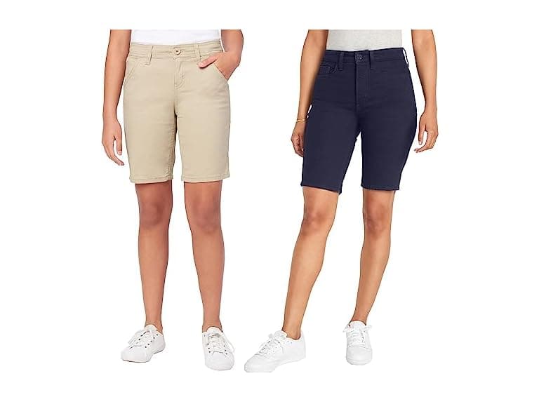 2PK Juniors Spr Stretch Bermuda Shorts - Image 1