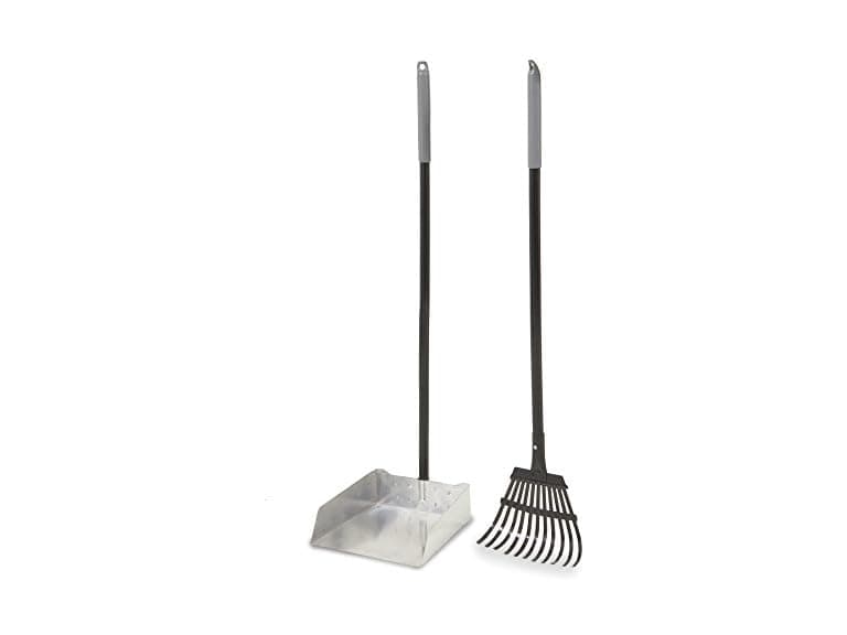Petmate Clean Response Aluminum Rake and Pan, Large - Image 1