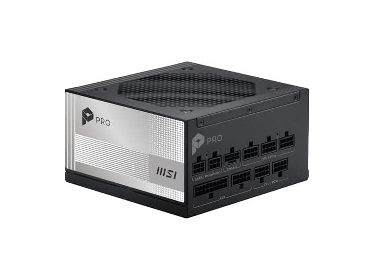 MSI PRO A850PL PCIE5, Fully Modular Gaming 850W Power Supply - Image 1
