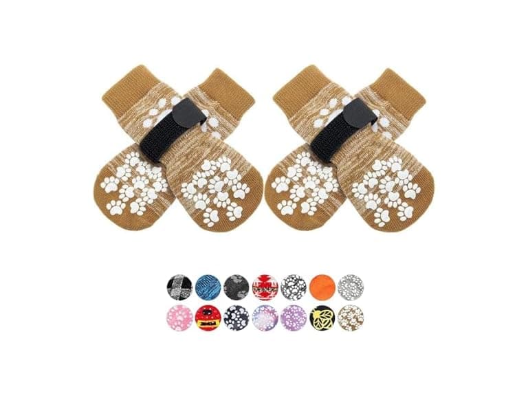 EXPAWLORER Anti Slip Dog Socks to Prevent Licking Paws - Image 1