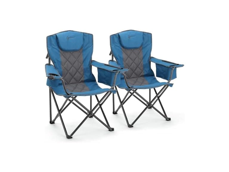 ARROWHEAD OUTDOOR 2-Pack Portable Folding Camping Quad Chair - Image 1