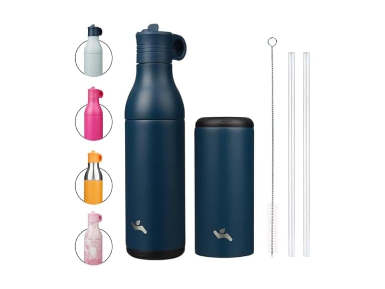 Stainless Steel Water Bottle Blue - Image 1
