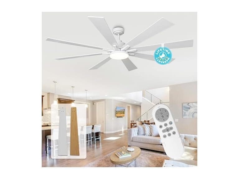 Parrot Uncle VZA01A115WH-PU 72" Ceiling Fan - Image 1