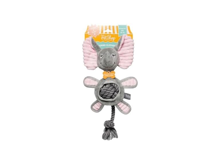 Fringe Studio Plush Dog Toy with Rope, Squeaky Rope - Image 1