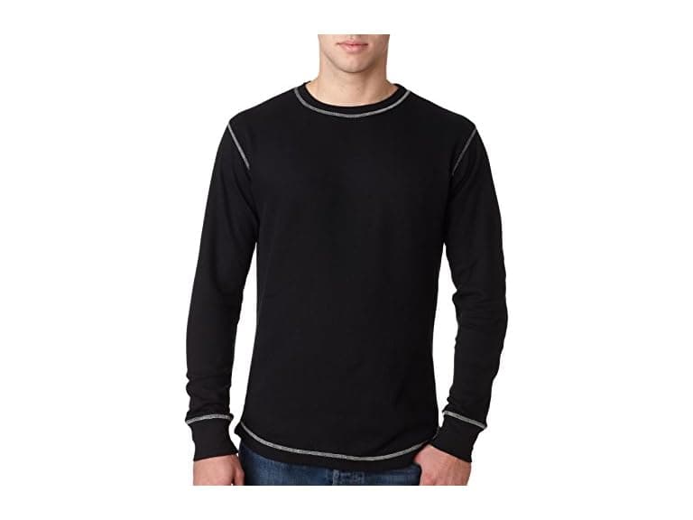 J. America Men (M) J America Men's Thermal T-Shirt - Image 1